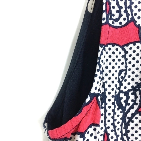 CROWN & IVY Tank Top Blouse Dot Elephants Soft Lightweight Petite Size Small PS - Picture 10 of 11